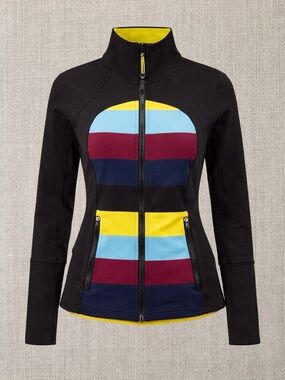 Lululemon Forme Jacket *Cuffins - Black/Colorful/Yellow